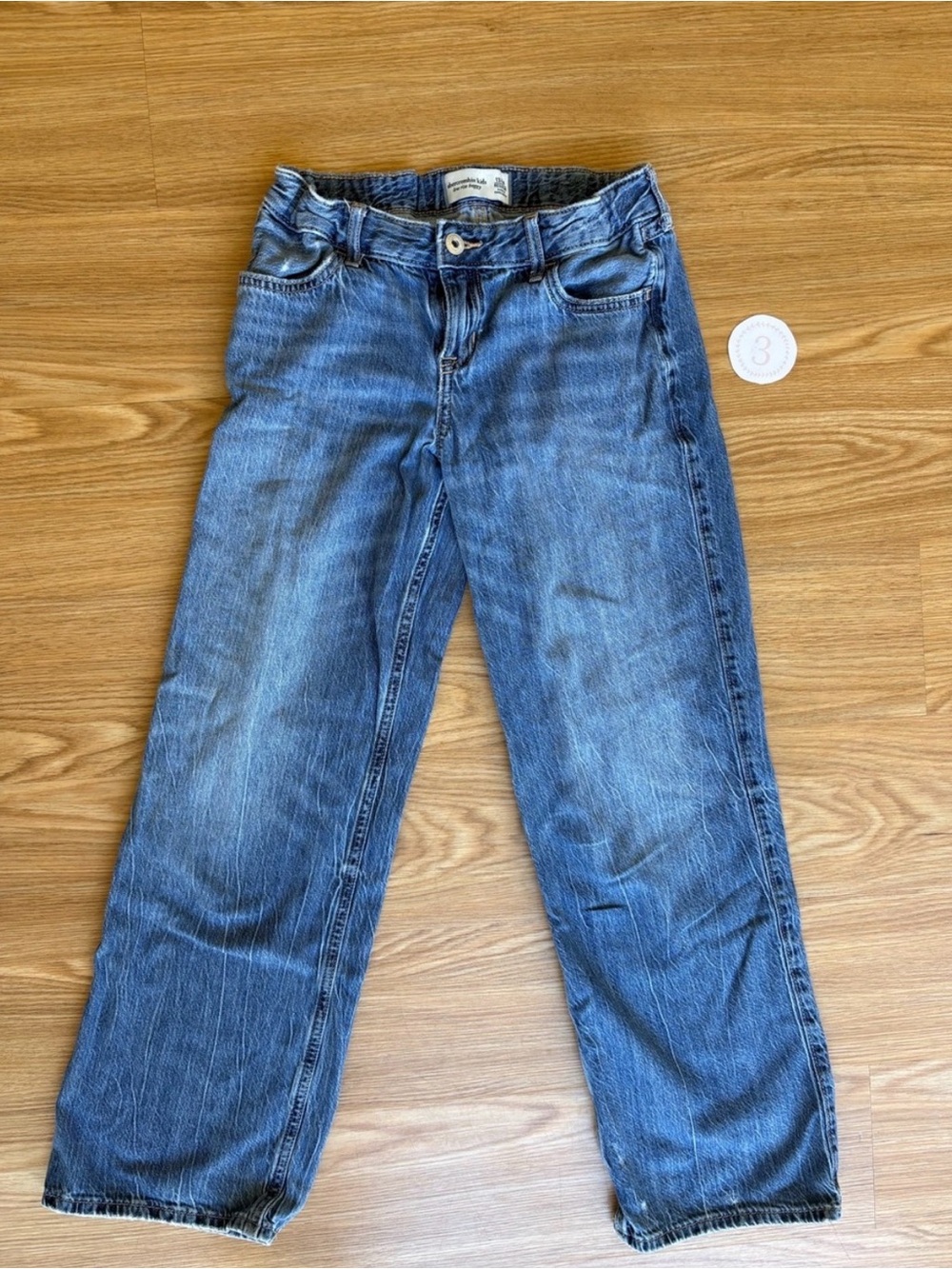 Abercrombie kids Girls low rise, baggy jeans, size 13/14